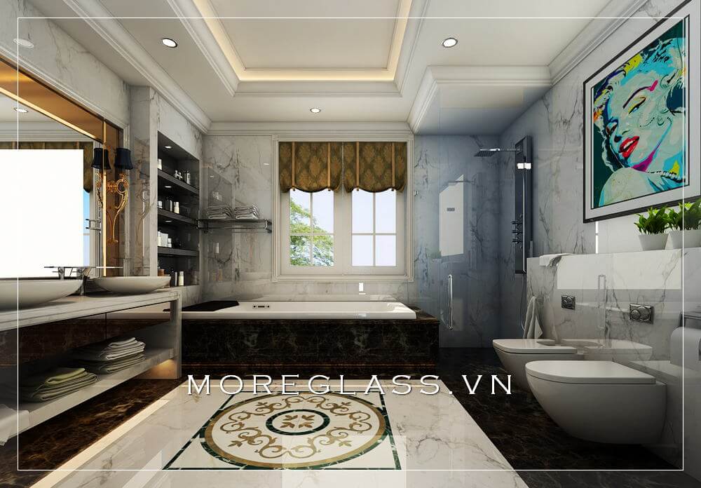 Thiết kế phòng tắm biệt thự